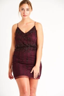 Keeva Embellished Mini -Lace & Beads LNB3268BRG 2