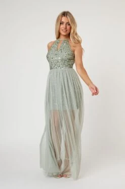Lulu Sage Bridesmaid Dress -Lace & Beads LaceandBeads1047