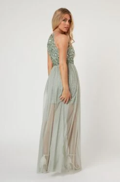 Lulu Sage Bridesmaid Dress -Lace & Beads LaceandBeads1060