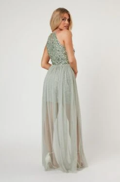 Lulu Sage Bridesmaid Dress -Lace & Beads LaceandBeads1064