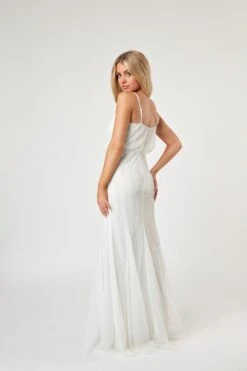 Keeva Wedding Dress In White -Lace & Beads LaceandBeads609