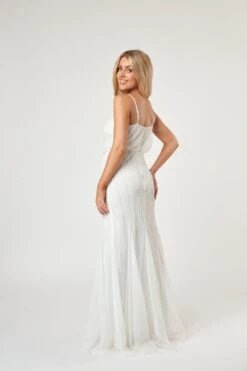 Keeva Wedding Dress In White -Lace & Beads LaceandBeads611