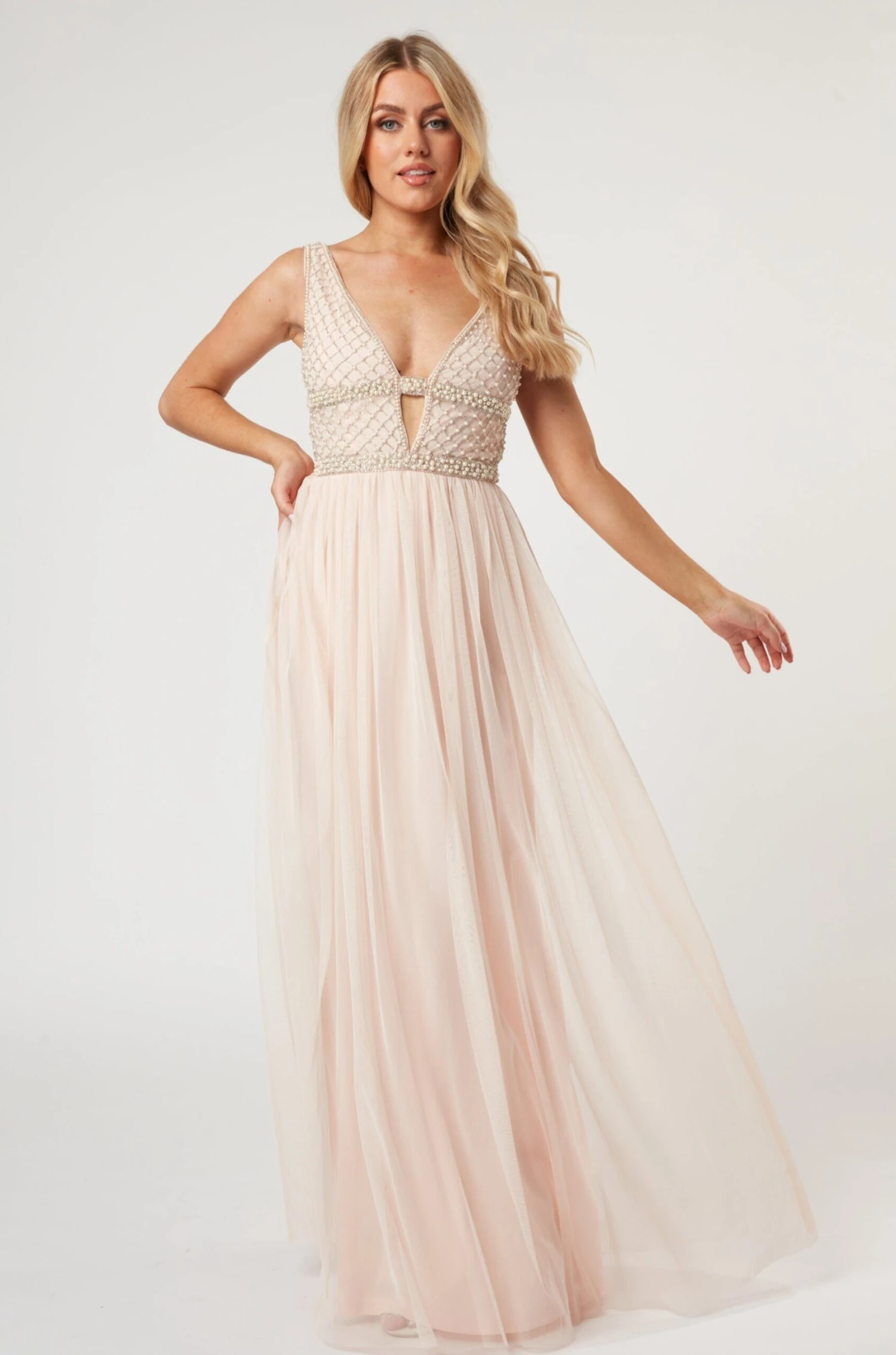 Myla Nude Embellished Maxi Dress 3 Myla Nude Embellished Maxi Dress