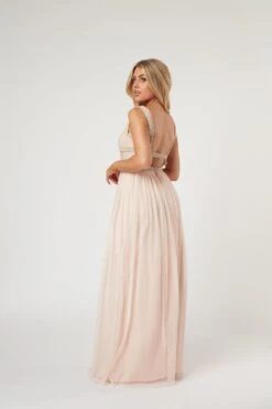 Myla Nude Embellished Maxi Dress 16 Myla Nude Embellished Maxi Dress -Lace & Beads LaceandBeads911