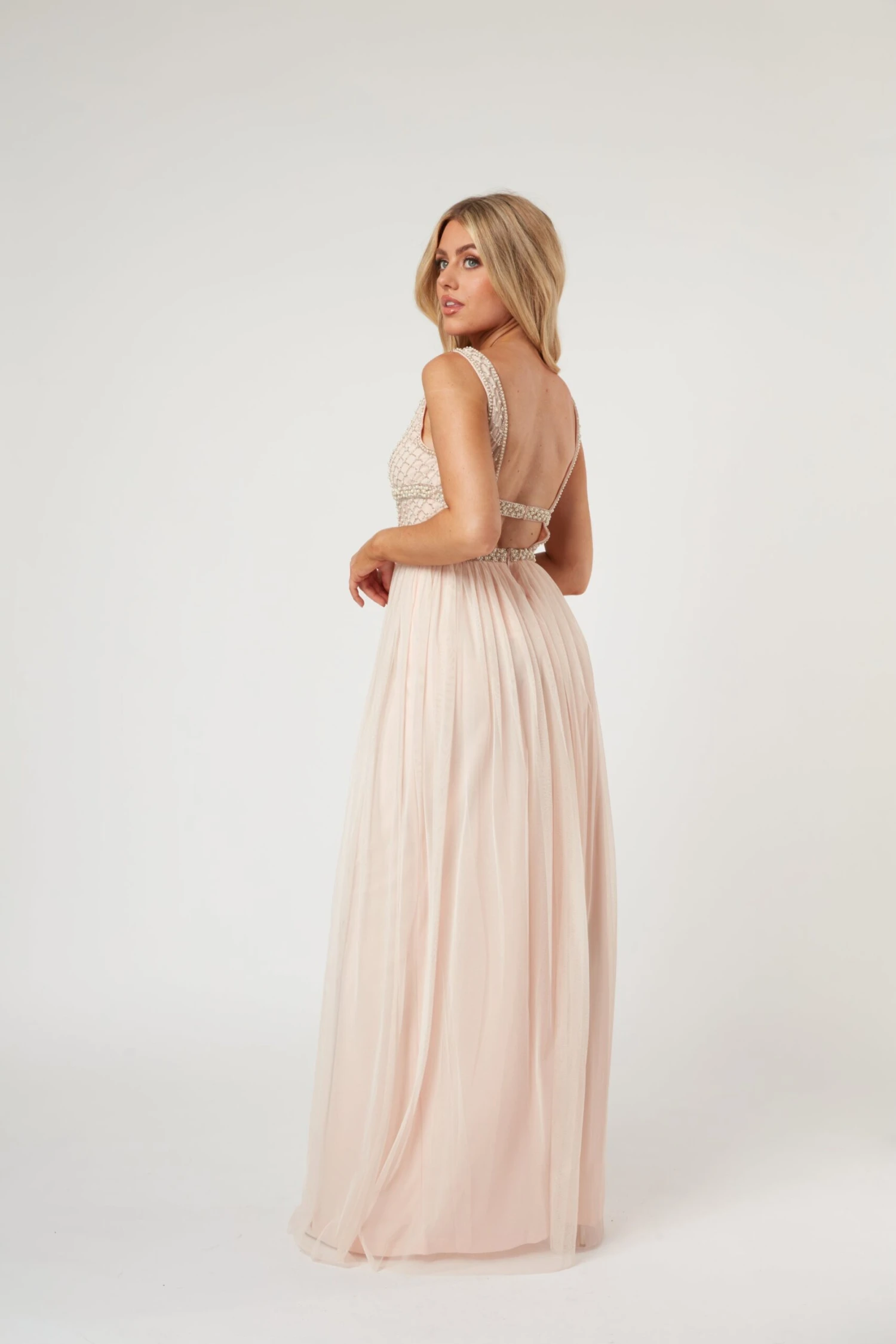 Myla Nude Embellished Maxi Dress 6 Myla Nude Embellished Maxi Dress - Image 4