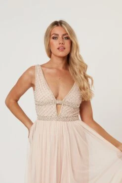 Myla Nude Embellished Maxi Dress 20 Myla Nude Embellished Maxi Dress -Lace & Beads LaceandBeads930