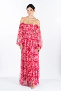 Lana Red Printed Tulle Dress -Lace & Beads LanaRedLaceandbeads ee814960 32cb 4f04 bf02 c854ff45c3af