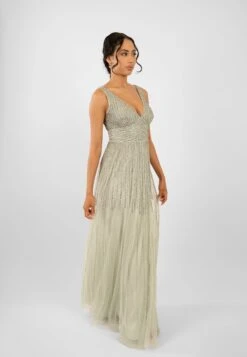 Lorelai Sage Green Embellished Maxi Dress -Lace & Beads LorelaiSage 4