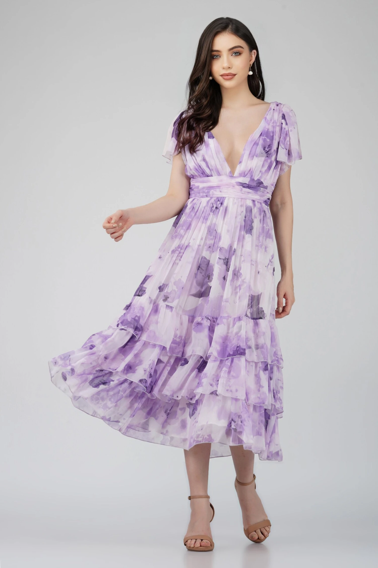 Madison Lavender Chiffon Bridesmaid Dress 3 Madison Lavender Chiffon Bridesmaid Dress