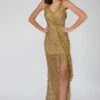 Nair Gold Sequin Maxi Dress -Lace & Beads NairGold 2 3