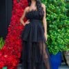 Natalia Tulle Maxi Dress In Black 2 Natalia Tulle Maxi Dress In Black -Lace & Beads NataliaBlack 3