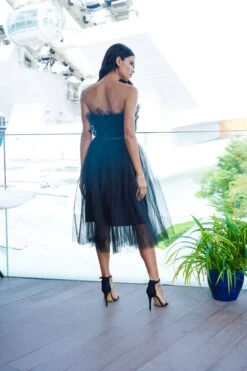 Nyra Tulle Top In Black -Lace & Beads NyraBlack 1 eae8b461 29ba 46c3 beb4 7b8b94f296f5