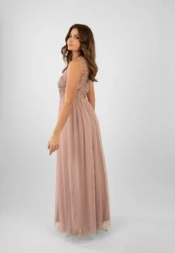 Picasso Pale Mauve Embellished Bridesmaid Dress 15 Picasso Pale Mauve Embellished Bridesmaid Dress -Lace & Beads PicassoMaxiMauve 5