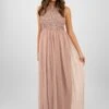 Picasso Pale Mauve Embellished Bridesmaid Dress -Lace & Beads PicassoMaxiMauve 7 edited