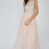 Nicasso Blush Pink Bridesmaid Maxi Dress -Lace & Beads PicassoMaxiNewNude 1 Copy f8d0b8d0 5ebd 4341 84e1 49145581d887