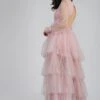Salma Long Sleeve Tulle Maxi Dress In Pink -Lace & Beads SelmaMaxi 1 edited