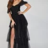 Sydney Off Shoulder Tulle Maxi Dress In Black -Lace & Beads SydneyBlack 6