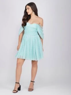 Sydney Tulle Polka Mini Dress In Mint 10 Sydney Tulle Polka Mini Dress In Mint -Lace & Beads SydneyMiniMintPolka 2 Copy