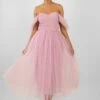 Melbourne Tulle Midi Dress In Pink -Lace & Beads Untitled 5225edited