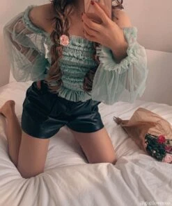 Rolf Top In Teal -Lace & Beads gigilovesxo 1