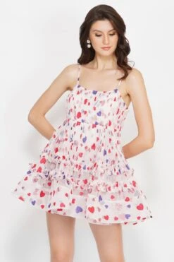 Bethan Mini In Glitter Rainbow Heart -Lace & Beads image002 1