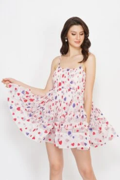 Bethan Mini In Glitter Rainbow Heart -Lace & Beads image004 1